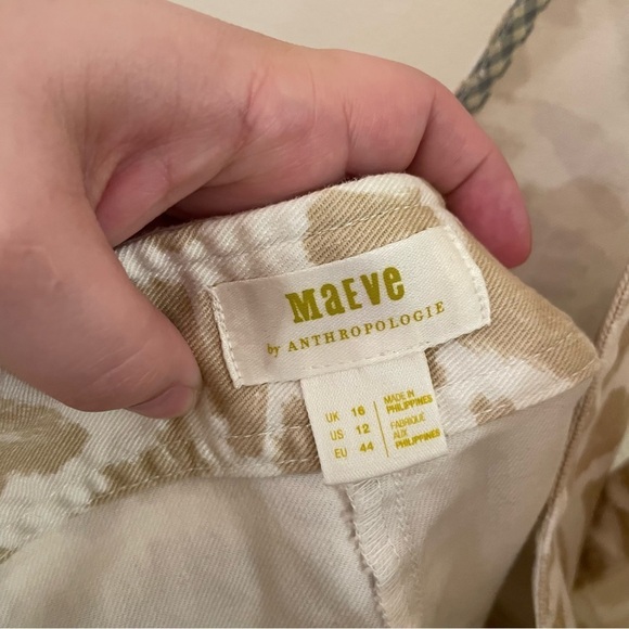 Anthropologie Maeve Gardeners Apron Shortalls Size 12 - Picture 10 of 13